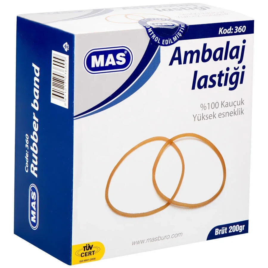 Mas 360 Paket Lastiği % 100 Kauçuk 200 gr
