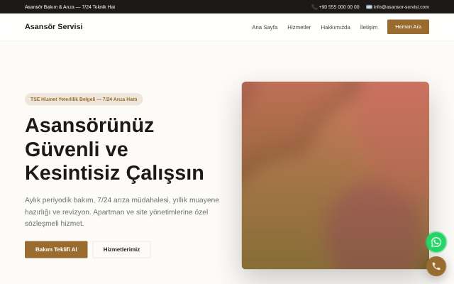 Asansör Servisi — Zarif Serif
