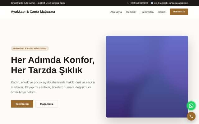 Ayakkabı & Çanta Mağazası — Zarif Serif