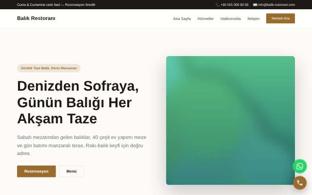 Balık Restoranı — Zarif Serif