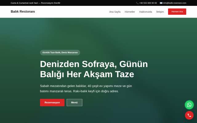 Balık Restoranı — Cesur Kırmızı