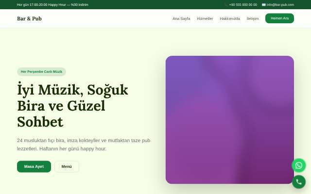 Bar & Pub — Doğal Yeşil