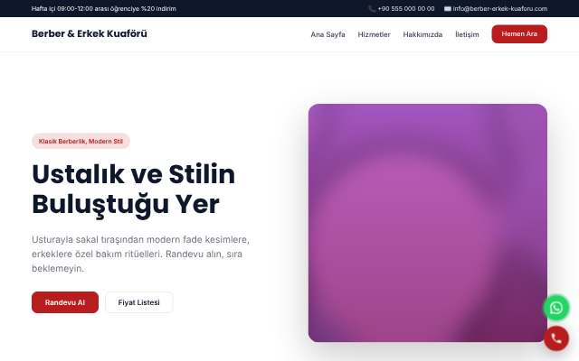Berber & Erkek Kuaförü