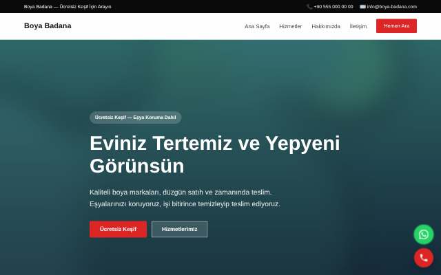 Boya Badana — Cesur Kırmızı