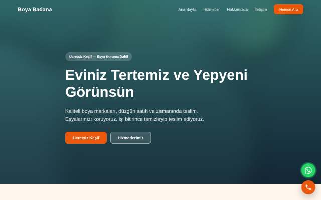 Boya Badana — Sıcak Turuncu