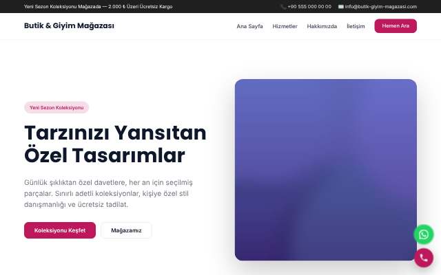 Butik & Giyim Mağazası