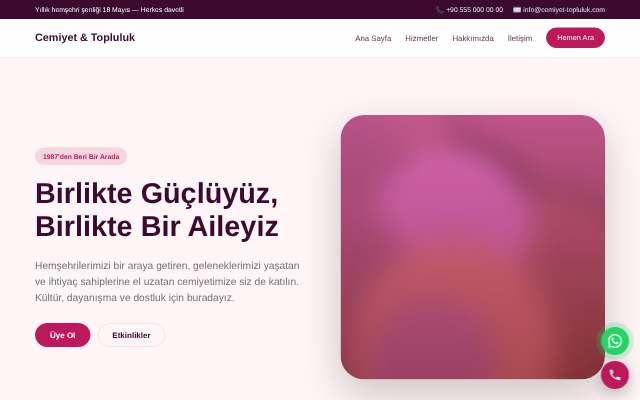 Cemiyet & Topluluk — Yumuşak Pastel