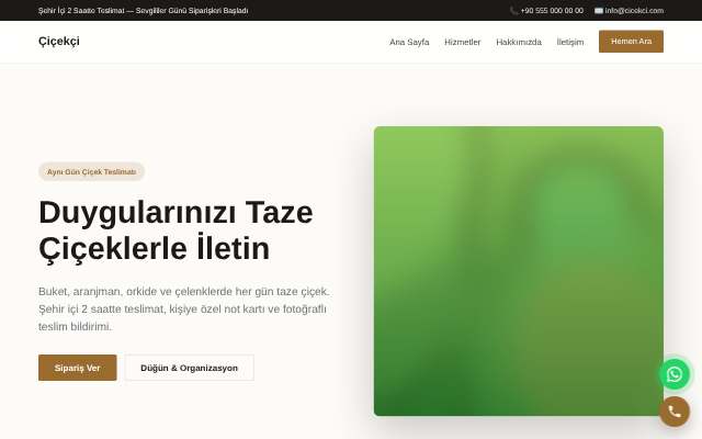 Çiçekçi — Zarif Serif