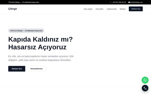 Çilingir — Minimal Beyaz