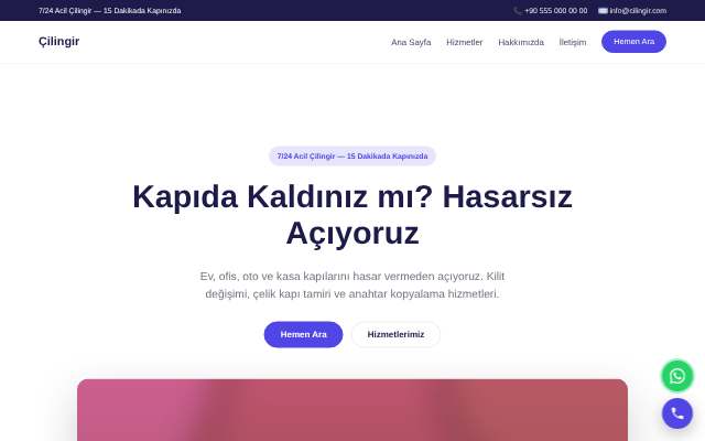 Çilingir — Canlı & Modern