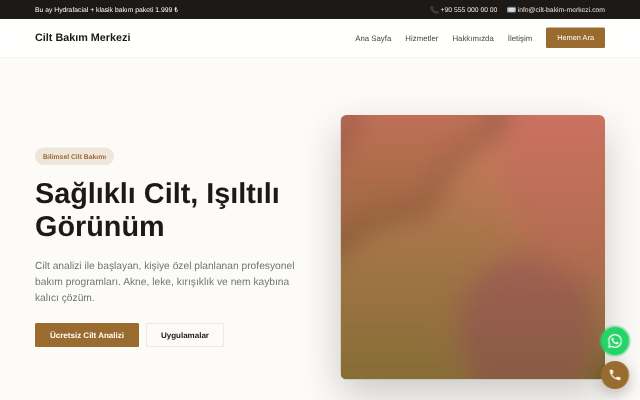 Cilt Bakım Merkezi — Zarif Serif
