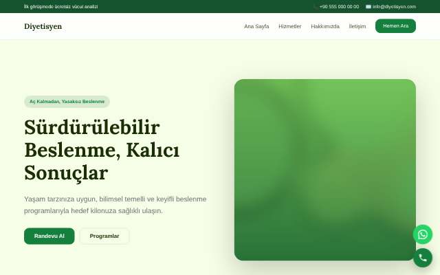 Diyetisyen — Doğal Yeşil