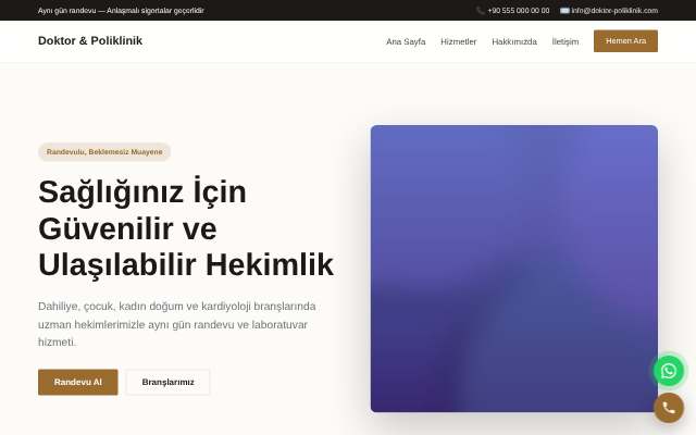Doktor & Poliklinik — Zarif Serif