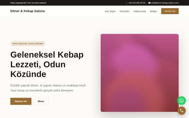 Döner & Kebap Salonu — Zarif Serif