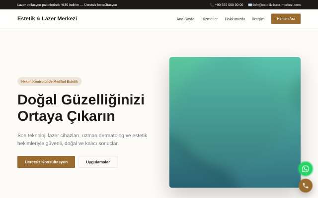 Estetik & Lazer Merkezi — Zarif Serif