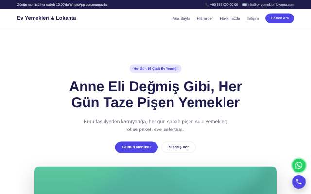 Ev Yemekleri & Lokanta — Canlı & Modern