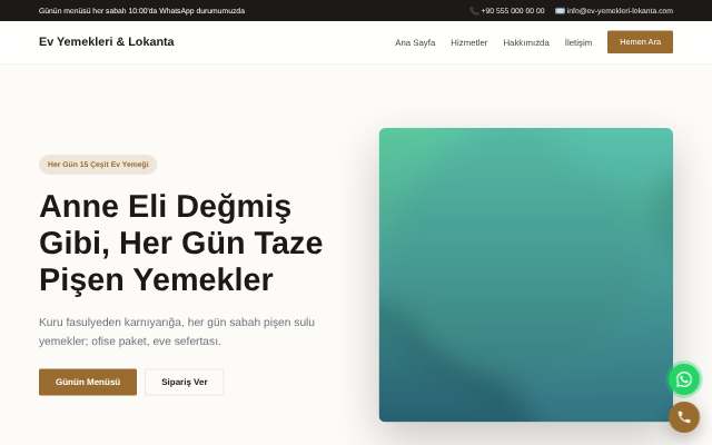 Ev Yemekleri & Lokanta — Zarif Serif