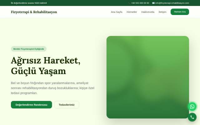 Fizyoterapi & Rehabilitasyon — Doğal Yeşil