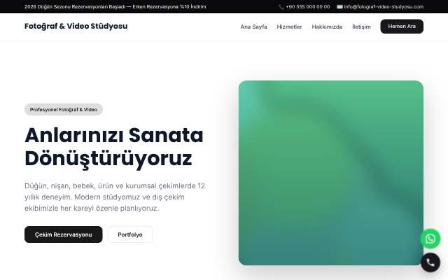 Fotoğraf & Video Stüdyosu