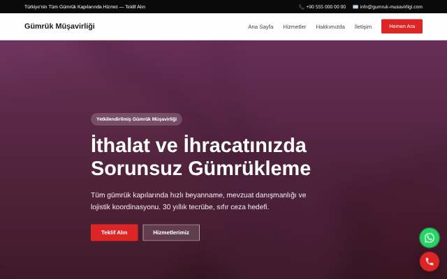 Gümrük Müşavirliği — Cesur Kırmızı