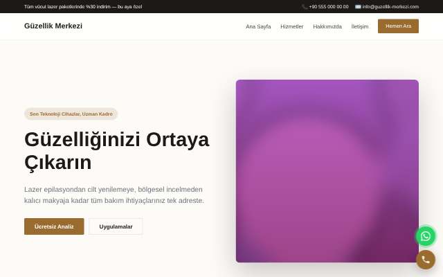 Güzellik Merkezi — Zarif Serif