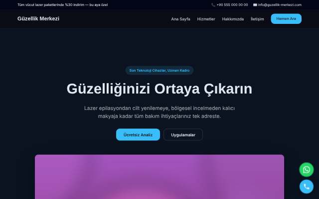 Güzellik Merkezi — Gece Mavisi