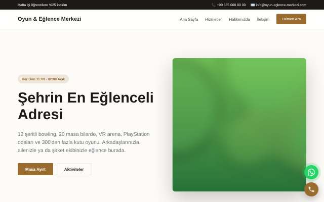 Oyun & Eğlence Merkezi — Zarif Serif