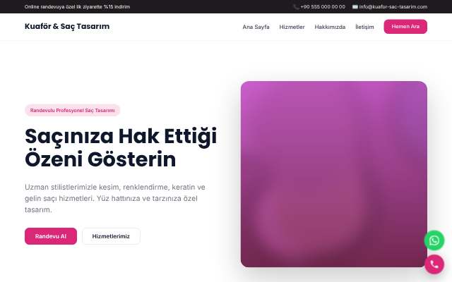 Kuaför & Saç Tasarım