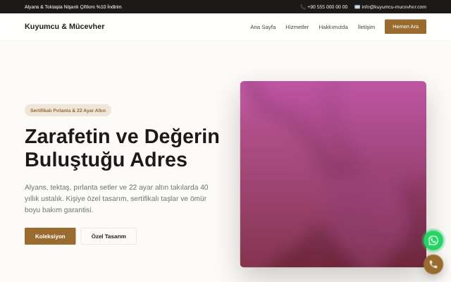 Kuyumcu & Mücevher — Zarif Serif