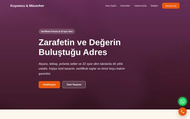 Kuyumcu & Mücevher — Sıcak Turuncu
