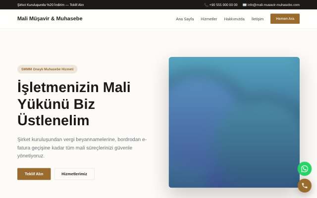Mali Müşavir & Muhasebe — Zarif Serif