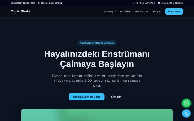 Müzik Okulu — Gece Mavisi
