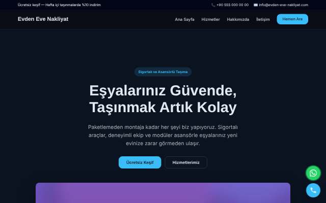 Evden Eve Nakliyat — Gece Mavisi