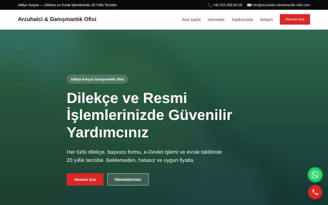 Arzuhalci & Danışmanlık Ofisi — Cesur Kırmızı