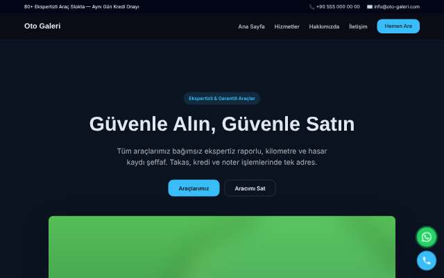 Oto Galeri — Gece Mavisi