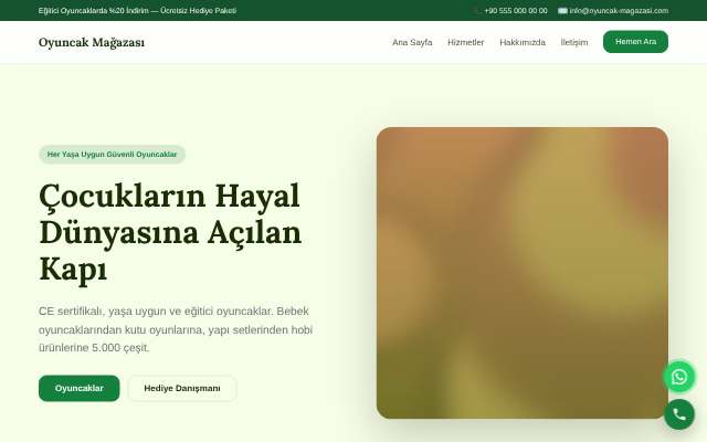 Oyuncak Mağazası — Doğal Yeşil