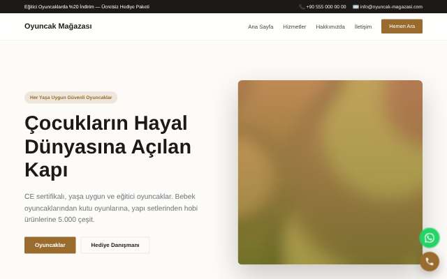 Oyuncak Mağazası — Zarif Serif