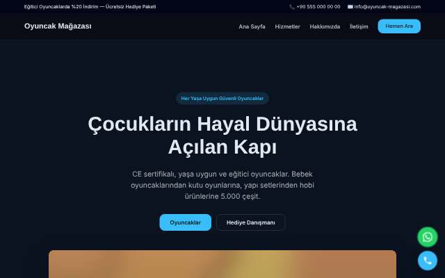 Oyuncak Mağazası — Gece Mavisi