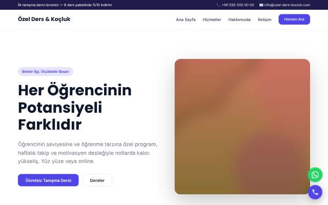 Özel Ders & Koçluk