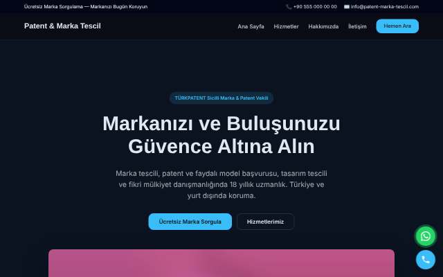 Patent & Marka Tescil — Gece Mavisi