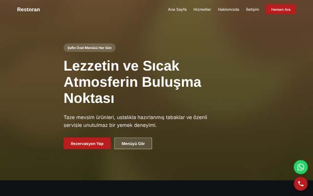 Restoran — Koyu & Güçlü