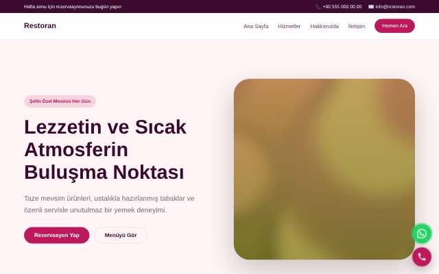 Restoran — Yumuşak Pastel
