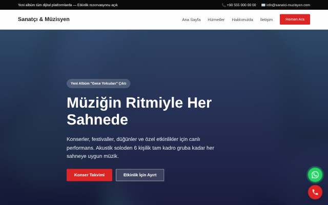 Sanatçı & Müzisyen — Cesur Kırmızı