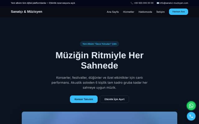 Sanatçı & Müzisyen — Gece Mavisi