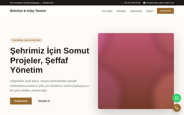 Belediye & Aday Tanıtım — Zarif Serif