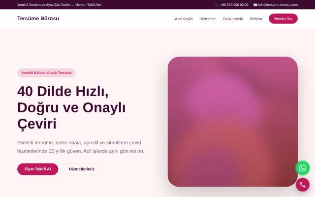 Tercüme Bürosu — Yumuşak Pastel