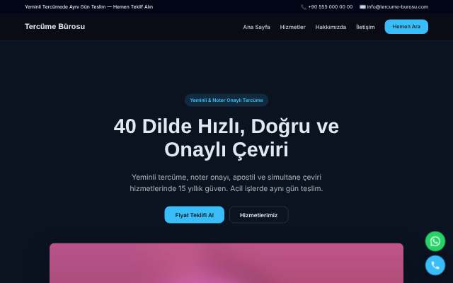Tercüme Bürosu — Gece Mavisi