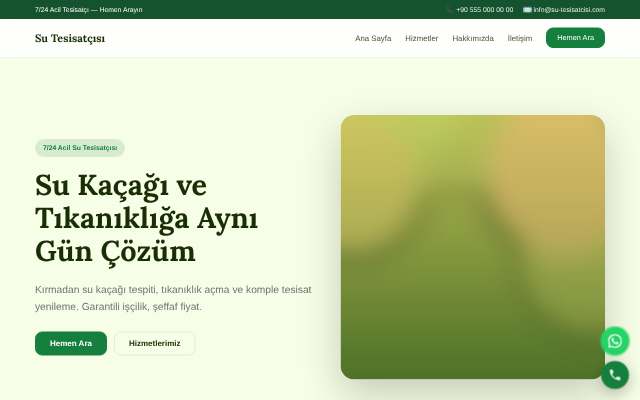 Su Tesisatçısı — Doğal Yeşil