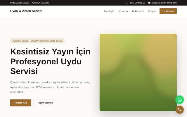 Uydu & Anten Servisi — Zarif Serif