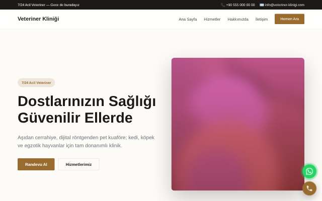 Veteriner Kliniği — Zarif Serif